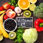 Food containing vitamin C for healthy bones